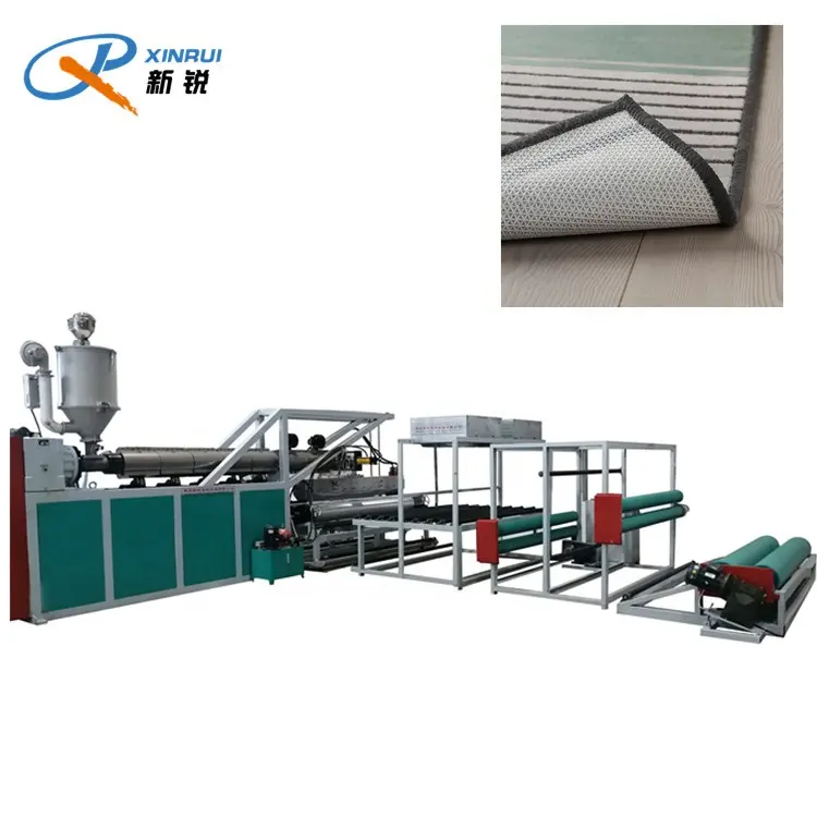 Vloer Deur Mat Kunstgras Terug Pvc Tpr Tpe Tapijt Backing Making Machine