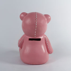 Fábrica de China, gran oferta de resina de Fujian, alta calidad, barato, bonito oso rosa, <span class=keywords><strong>hucha</strong></span> para niños, <span class=keywords><strong>hucha</strong></span>, <span class=keywords><strong>hucha</strong></span> personalizada - Product Image 3