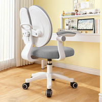 Chaise d'étude pour enfants à hauteur réglable, chaise avec dossier pour corriger la posture des élèves lors des devoirs