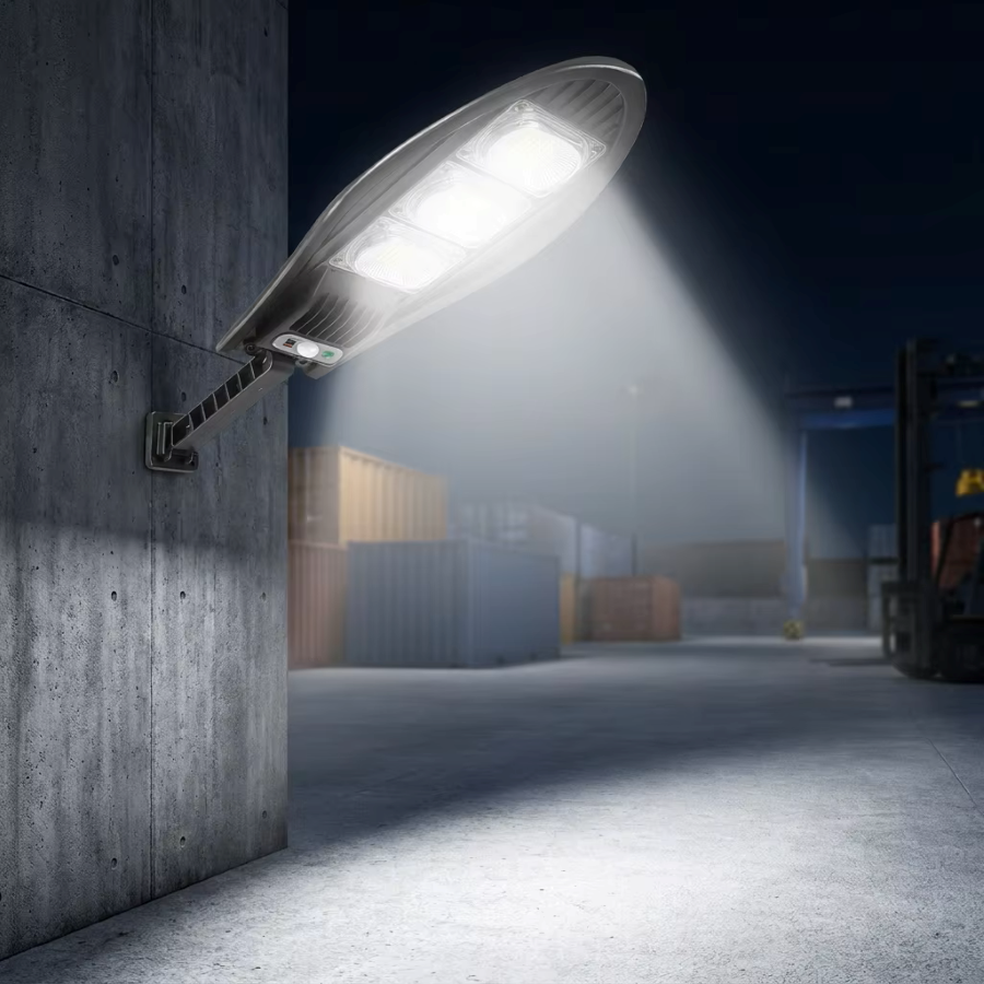 Outdoor Security Light 500W Solar IP65 Waterproof LED ABS Plastic Road Use Garden Lighting