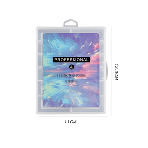 Gel <span class=keywords><strong>de</strong></span> Extensión ABS, Moldes Duales para <span class=keywords><strong>Uñas</strong></span> Acrílicas, 12 Tamaños, 120 Piezas, Puntas Largas Transparentes, Juego Completo para Manicura, Salón, DIY - Product Image 6