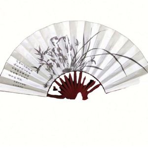พัดไม้ไผ่พับได้แบบจีน ดีไซน์ใหม่ ออกแบบเองได้ สำหรับผู้ชาย ใช้ตกแต่ง - Product Image 1