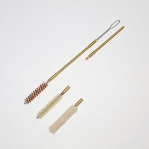 Kit de nettoyage de canon de 9 mm en gros, portable, avec rangement de poche, tige en laiton, ensemble de nettoyage de canon de pistolet, accessoires de chasse et de tir en extérieur - Product Image 5