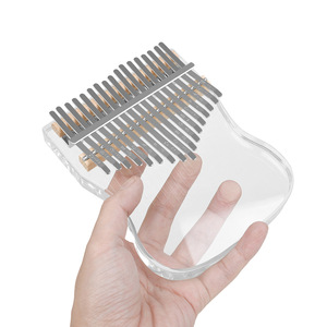 Kalimba 17 tons en <span class=keywords><strong>ABS</strong></span> transparent et laiton durable, instrument de musique pour débutants avec sac inclus 12x2x15cm - Product Image 3