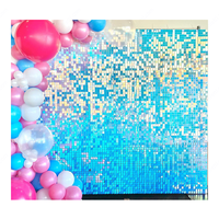 Panneau mural de fond scintillant à paillettes brillantes pour photomaton, fournitures d'anniversaire et de mariage, 30x30cm, vente en gros