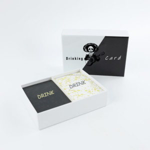 Customised Full Printing Made Playing Drinking Cards Game Box With Box