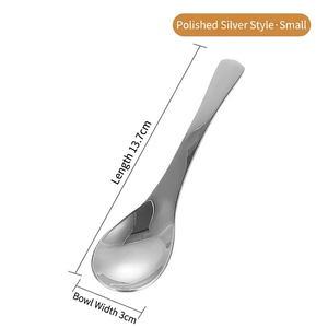 Gold Plated Stainless Steel Tea Spoons Mirror Finish Long Handle Minimalist Design Dishwasher Safe Party Utensils - Product Image 3