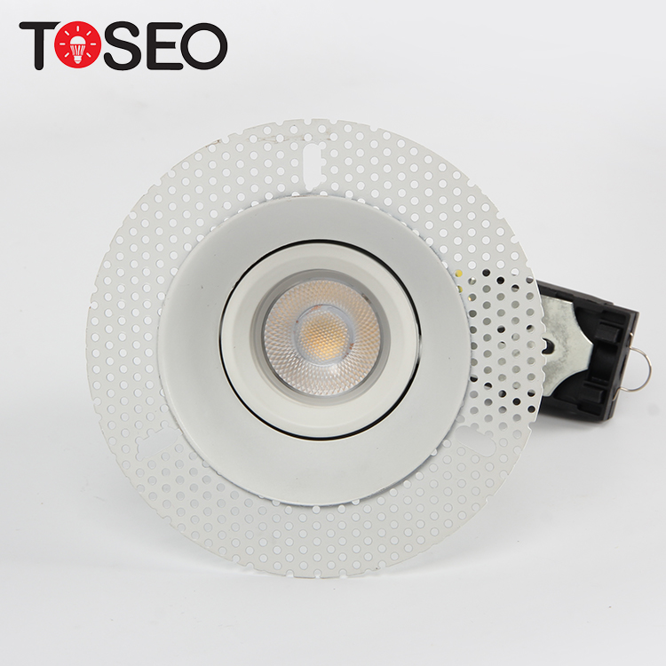 Custom GU10 Fire Rated Anti Glare Trimless Downlight Fixtures For Hotel Showroom