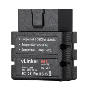 OBD2 Vgate vLinker MC+ ELM327 V2.2 Scanner Bluetooth-Compatible vlinker mc plus 3.0 ELM 327 For Android car Diagnostic Tools