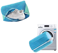 Sac à chaussures personnalisé avec logo, sac à linge réutilisable pour chaussures, sac de nettoyage en machine pour chaussures noires, bleues et jaunes