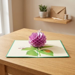 Hydrangeas 3D Pop up <b>Paper</b> Flower Greeting Card <b>Handmade</b> Custom Creative Design Home Decoration Wholesale Hanoi - Product Image 5