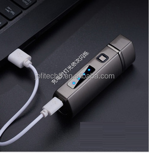 Encendedor Eléctrico Recargable Rojo, Diseño Moderno de Metal, para Cigarros, Uso en Viajes - Product Image 5