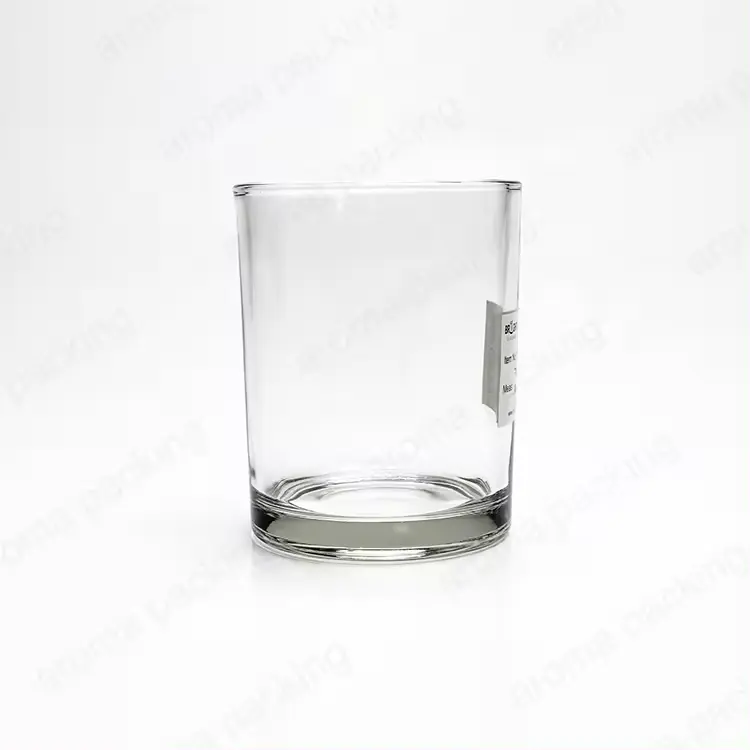 空の高級透明キャンドルコンテナ8オンス9オンス10オンス11オンス容器透明ガラスキャンドルジャー蓋付きキャンドル作り用バルク