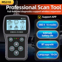 Herramienta de Diagnóstico de Motor MS310 OBD2, Lector de Códigos de Error, Universal, con 1 Año de Garantía