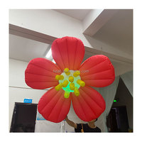 Fleur gonflable de plafond d'Alice avec l'éclairage de LED pour la décoration de boîte de nuit