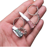Mini pliant Portable Express poche pliable lame en acier aiguiseur de couteau Camping industriel petite Boutique cadeaux avec porte-clés