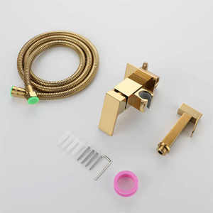 <strong>Modern</strong> Wall Mounted Bathroom Toilet Companion <strong>Spray</strong> Set Space-Saving 304 Stainless Steel Accessories - Product Image 3