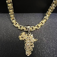 Collier pendentif alphabet palmier hip-hop Los Angeles pour femme, en acier inoxydable plaqué or 18 carats, idéal pour le dropshipping