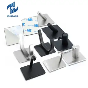 Zuogang Clothes Bathroom Hanger Towel Hook Wall Organisation Stainless Steel Iron Coat Robe Rails J Adhesive Hooks