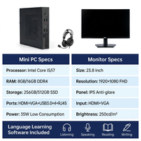 Mini PC Core i3 i5 i7 Gen con 64GB de RAM, Windows 10, computadora de escritorio industrial para escuelas, aulas, laboratorios informáticos - Carcasa Barebone, MOQ 1