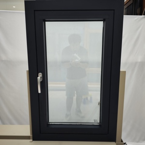 Tùy chỉnh đôi kính Swing Lưới Cửa Sổ hợp kim nhôm bên ngoài mở cửa sổ khuôn cửa sổ - Product Image 5