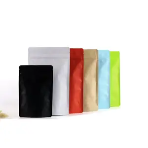 Sacs de qualité personnalisés sac en papier kraft à fermeture éclair sac en plastique auto scellant et étanche