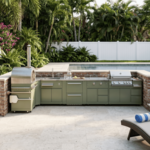 Diseño Gratuito, Mueble <span class=keywords><strong>de</strong></span> Cocina Exterior <span class=keywords><strong>de</strong></span> Acero Inoxidable 304, Antibacteriano, Modular, Parrilla para Patio Trasero - Product Image 1