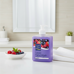 Jabón Líquido para Manos AquaVera y Mezcla de Frutas 500ml, Certificado ISO 9001 y GMP, Fórmula Química SLS, Limpieza Básica, Uso para Adultos - Product Image 3