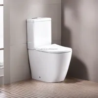 Equipement sanitaire d'hôtel Céramique Deux pièces Siphonic Salle de bain Toilette Commode Deux pièces WC au sol