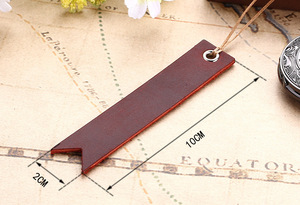 <strong>Leather</strong> <strong>Bookmarks</strong> for Men Women Teen Boys Girls, Handmade Reading Page Markers for Book, Perfect Gift for Reader Writers - Product Image 3