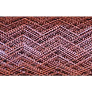 Lowes Triple tissé 10mm 8x8 3/8 pouces volière béton renforçant la feuille de treillis métallique soudée galvanisée à chaud