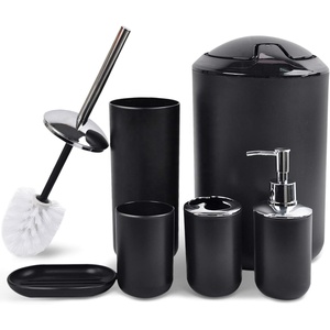 Juego de Accesorios de Baño de Lujo al por Mayor: Cubo de Basura, Dispensador de Jabón, Vaso, Escobilla de <span class=keywords><strong>Inodoro</strong></span>, 1 Pieza, Set de Herrajes para Baño, Uso Hotelero - Product Image 3
