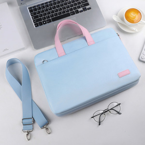 Sac pour ordinateur portable en polyester imperméable, mallette d'affaires légère, antichoc, 15,6 pouces, sac de voyage, mallette en cuir personnalisée - Product Image 3