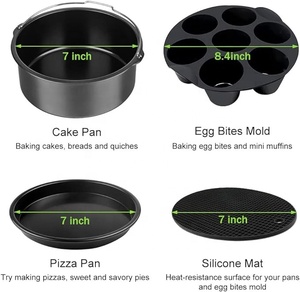Juego de accesorios Chengke para 4 4,2 5 5,5 5,8 QT Gowise Cosori Phillips Ninja Cozyna <span class=keywords><strong>Air</strong></span> <span class=keywords><strong>Fryer</strong></span> 12PCs Juego de utensilios para hornear Compatible - Product Image 2