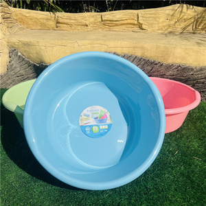 Plastic Large <b>Basin</b> 60cm Diameter Deep <b>Round</b> Thickened Durable Laundry <b>Basin</b> Mixed Colors - Product Image 2