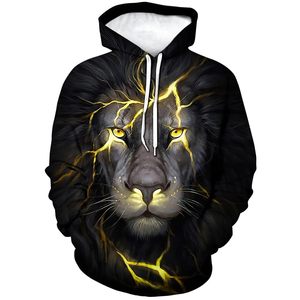 <span class=keywords><strong>Felpa</strong></span> <span class=keywords><strong>con</strong></span> Cappuccio Premium da Uomo <span class=keywords><strong>con</strong></span> Stampa 3D Re <span class=keywords><strong>Leone</strong></span>, Corona Maestosa, Pullover <span class=keywords><strong>con</strong></span> Tasche per Uso Quotidiano e Casual - Product Image 2