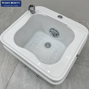 Bassin de pédicure de luxe portable, équipement de salon de manucure, <span class=keywords><strong>spa</strong></span> de massage à remous, bassin de pédicure avec lumière LED - Product Image 4