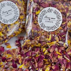 Mélange de pétales de rose séchés 100% naturels, écologiques, pour la rentrée scolaire, confettis biodégradables pour canon à confettis - Product Image 3