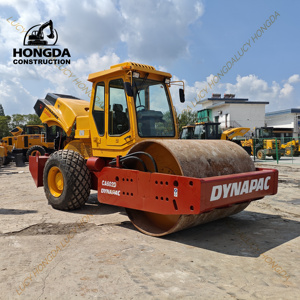 Dynapac CA602 Rouleau compresseur vibrant d'occasion avec pompe à moteur à double tambour et rouleau moteur-pneu en bon état - Product Image 6