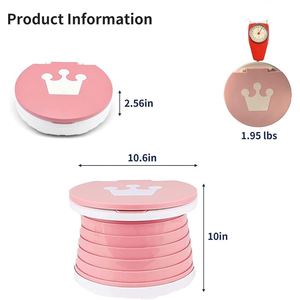 Nouveau produit : Siège de toilette pliable et extensible pour bébé, idéal pour les voyages, le camping et les situations d'urgence, en plastique pliable pour enfants - Product Image 2