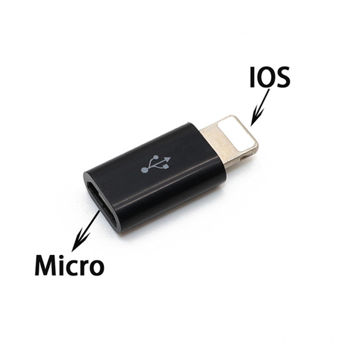 micro usb to IOS  Black