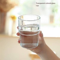 Vente en gros de gobelets à boisson de 15 oz avec couvercle en cuir coloré, tasse en verre borosilicate avec couvercle et paille
