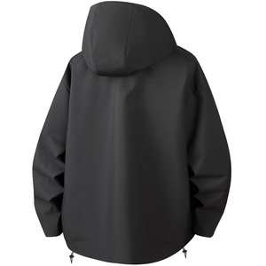Blouson moto long imperméable pour homme, coupe ajustée, nouvelle collection hiver, anti-UV, coupe-vent, pour loisirs en extérieur, tendance et confortable - Product Image 1