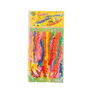 Offre Spéciale Festival décoration colorée longue fête papier carte épaissie latex vis ballons longues formes