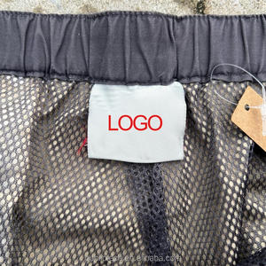 Custom Pants Manufacturer Zip Off at the Knees Shorts Blank Hem Adjustment <b>Cord</b> Straight Leg Sweatpants With Mesh - Product Image 4