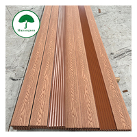 Tarima de WPC para Exteriores, Resistente al Agua, con Superficie con Relieve de Grano de Madera, Colores Personalizables, Venta al Por Mayor Comercial