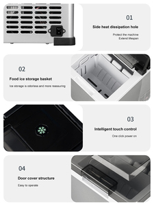 Extérieur Comptoir <span class=keywords><strong>Nugget</strong></span> Machines À Glaçons Pellet Machine À Glace 1.5L Congélation Rapide Refroidissement 16kg/24hrs Grande Capacité Machine À Glaçons - Product Image 4