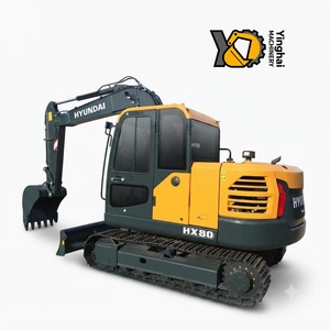 Nueva Excavadora de Cadenas Hyundai HX80 con Motor Yanmar, Certificación EPA, Excavadora Hidráulica para Construcción - Product Image 4