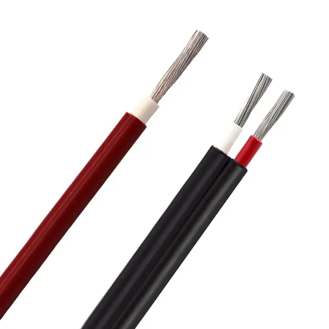 PV1F Solid Copper XLPE Insulated DC Solar Cable 4mm 6mm 10mm Extension Wire