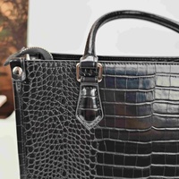 Tas Tote Wanita Kulit PU Berkualitas Tinggi, Dua Sisi Terbuka, Kapasitas Besar, Bordir Logo Custom, Tahan Air, Mewah
